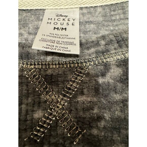 Disney Mickey Mouse Women's Lounge Set Medium Pajamas Gray - Picture 4 of 6